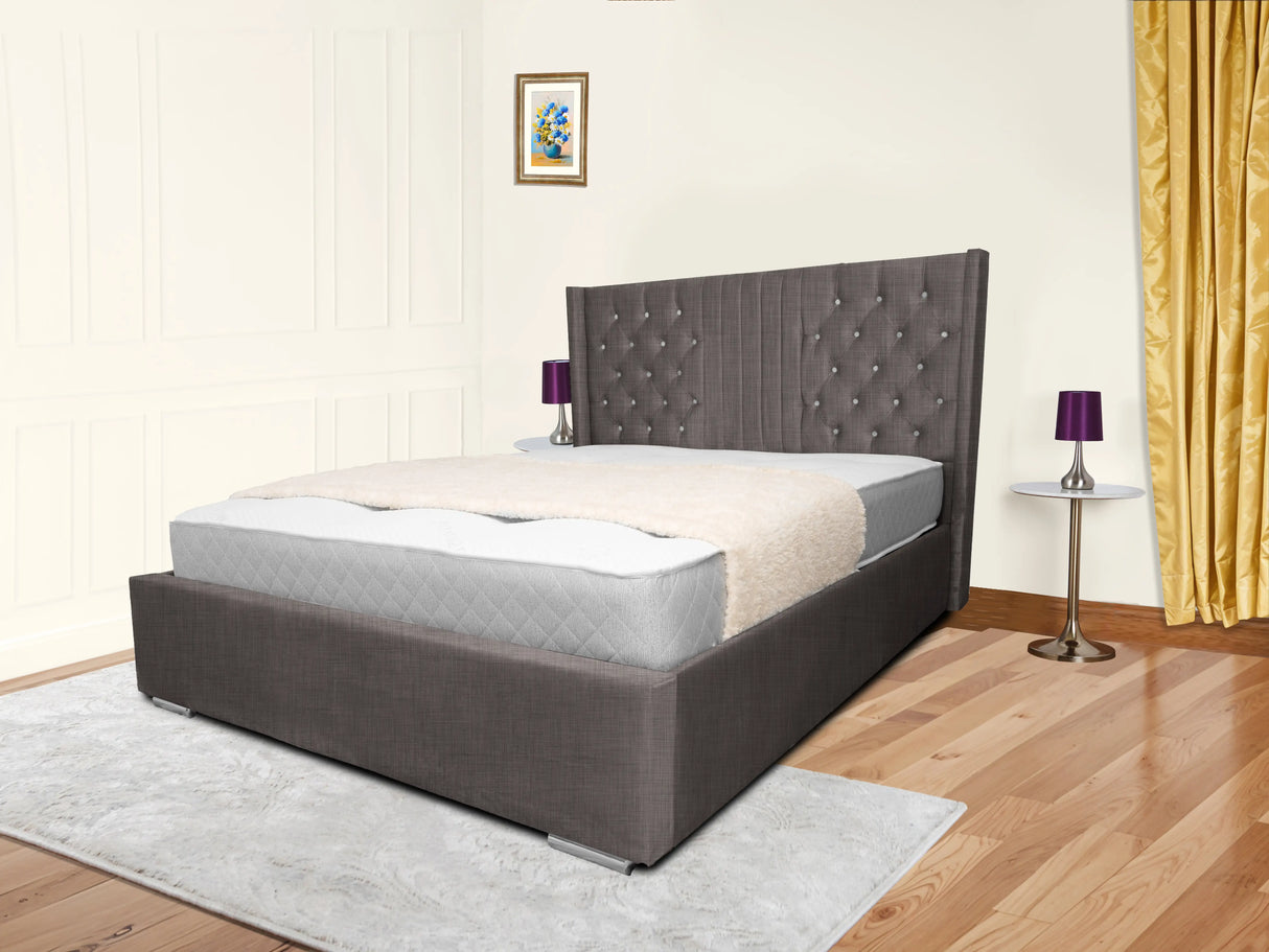 Middleton Wingback Upholstered Bed