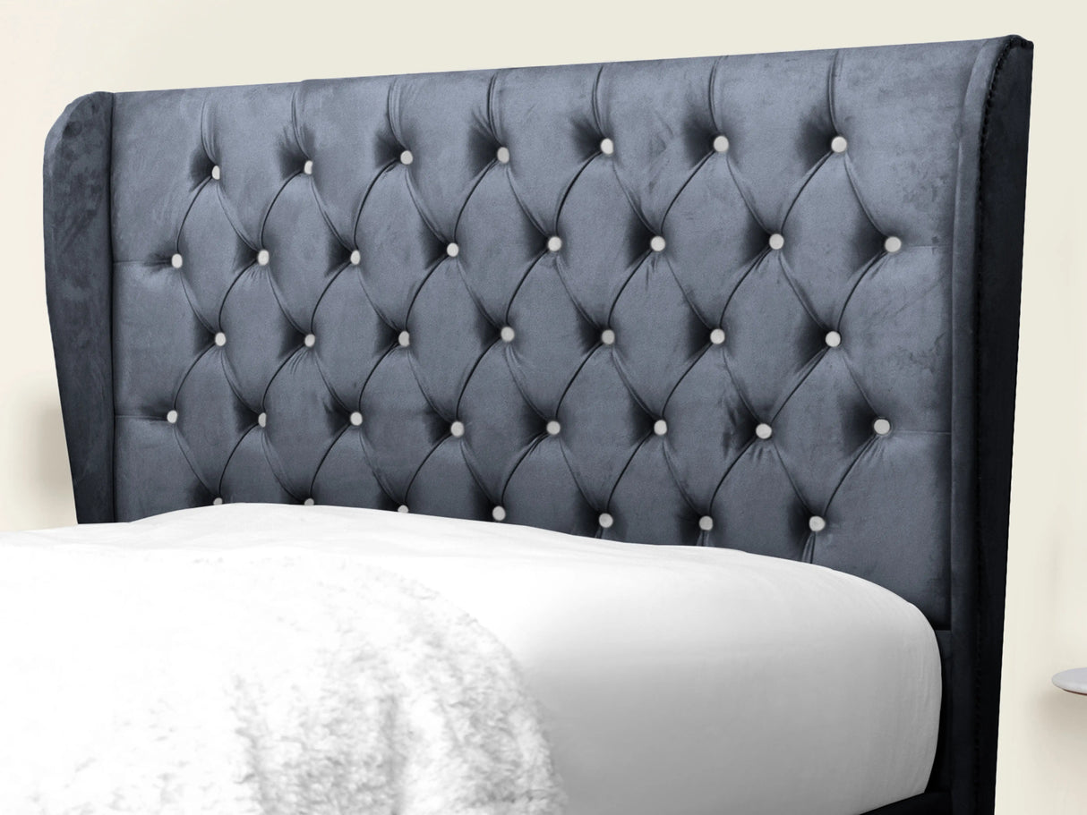 Cierra Wingback Upholstered Bed
