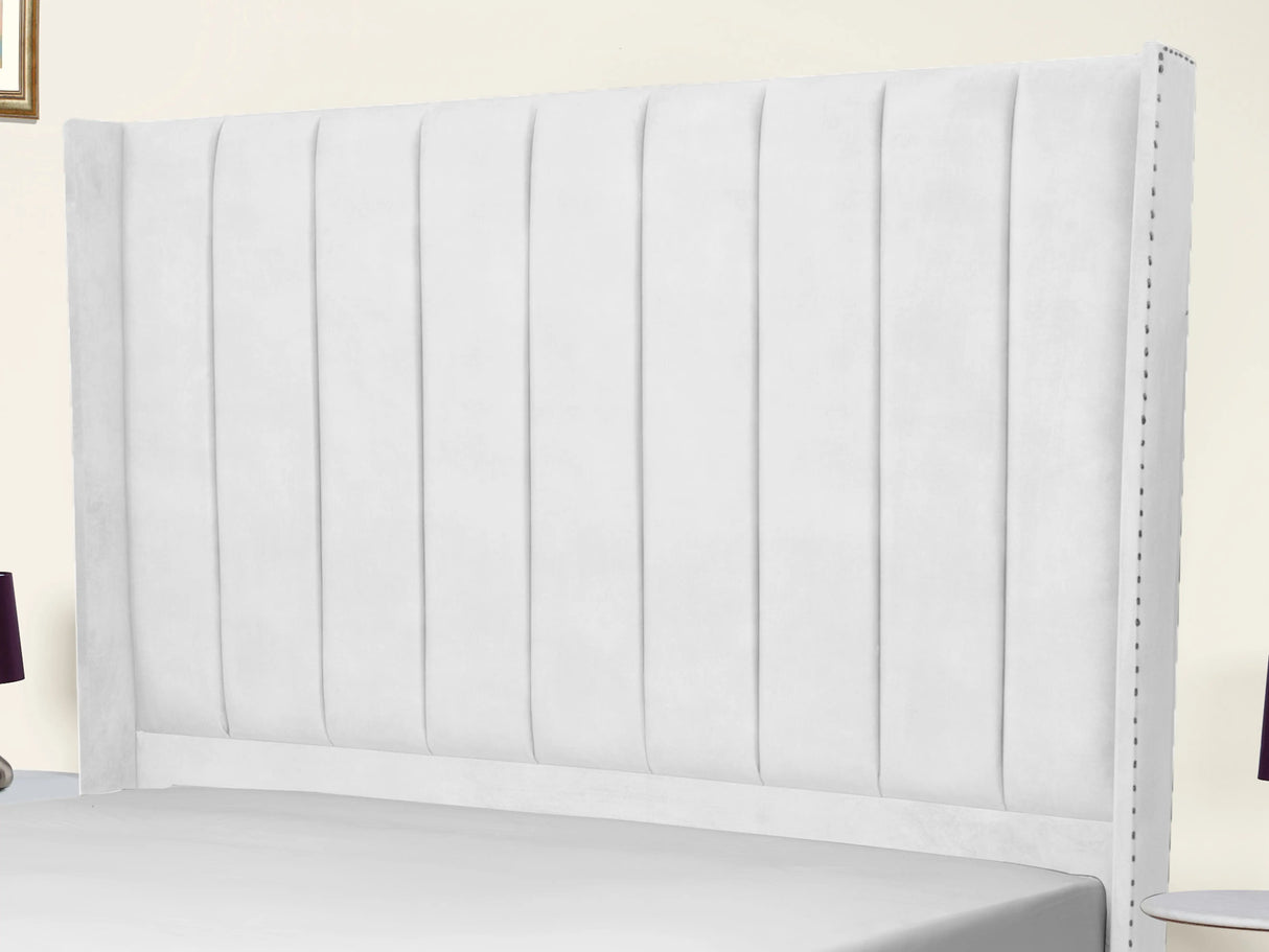 Sara Wingback Upholstered Bed