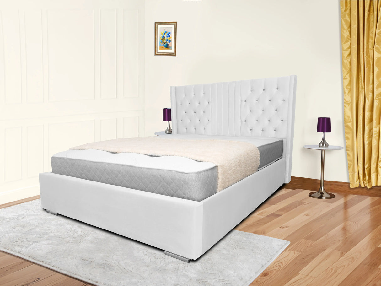 Middleton Wingback Upholstered Bed