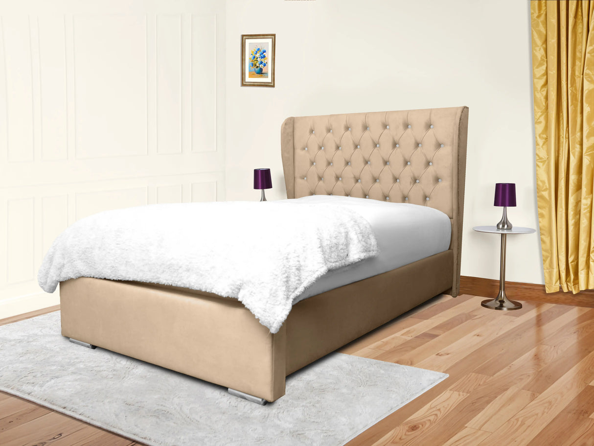 Cierra Wingback Upholstered Bed
