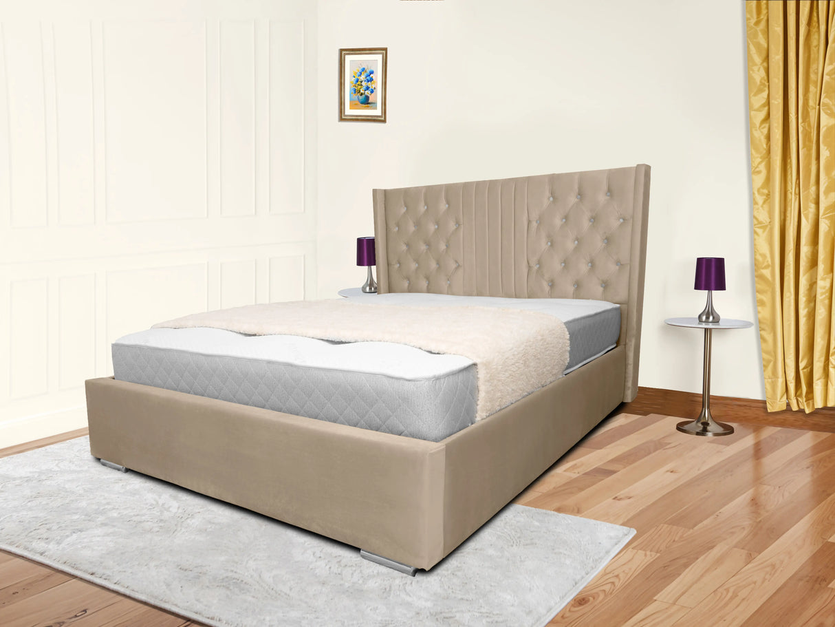 Middleton Wingback Upholstered Bed