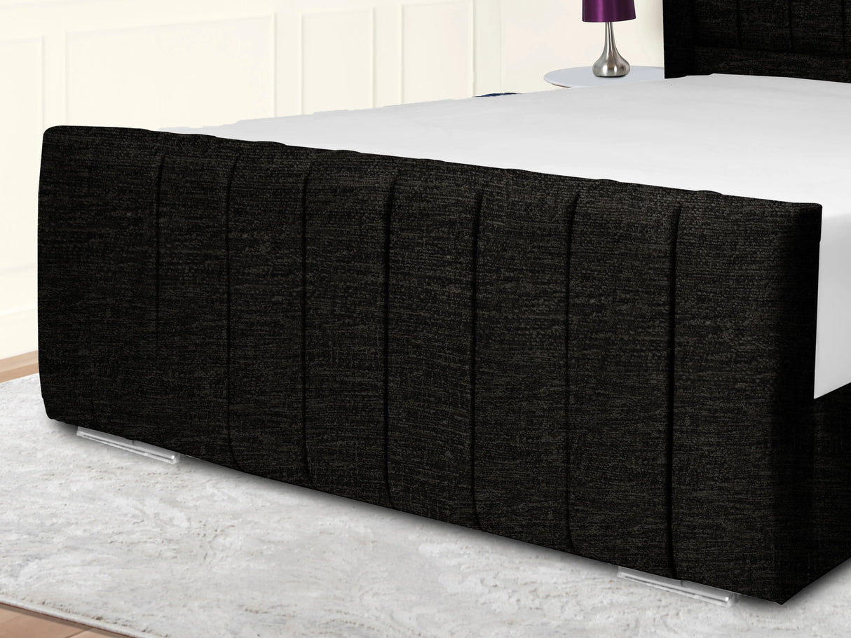 Sara Wingback Upholstered Bed