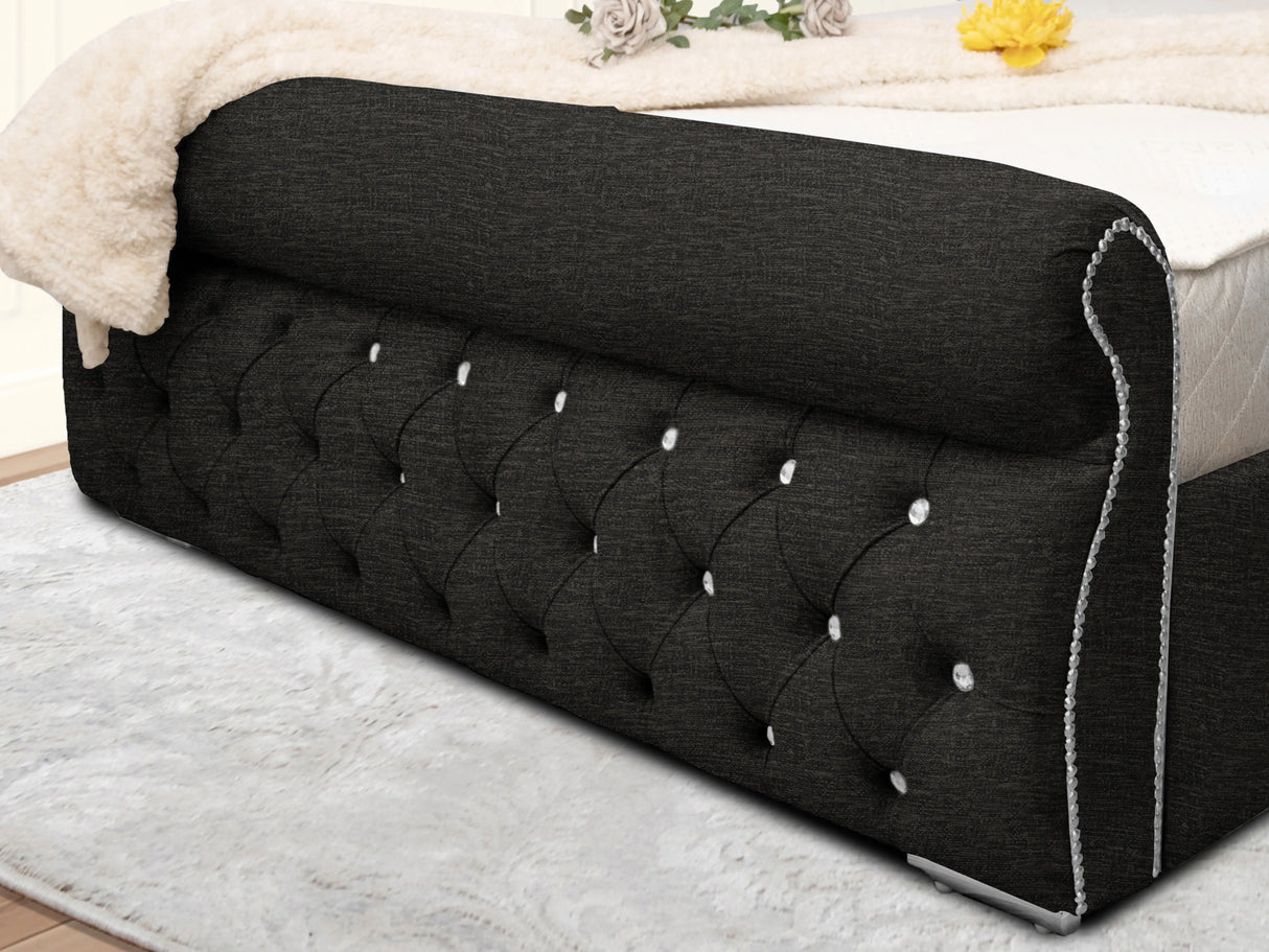 Swanzy Sleigh Upholstered Bed