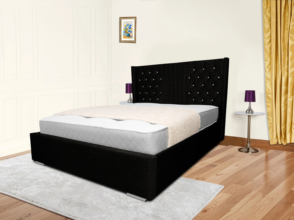 Middleton Wingback Upholstered Bed