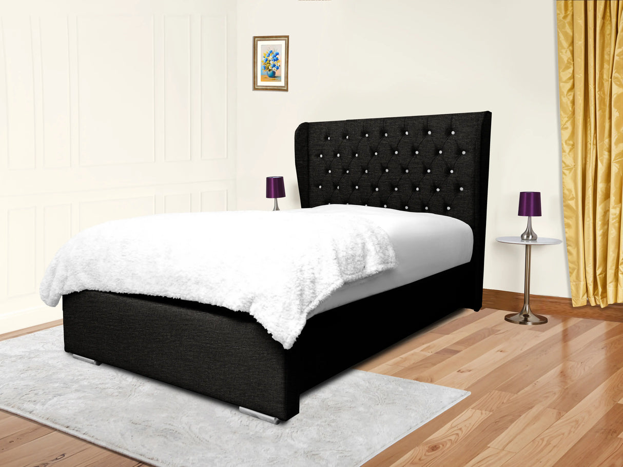 Cierra Wingback Upholstered Bed