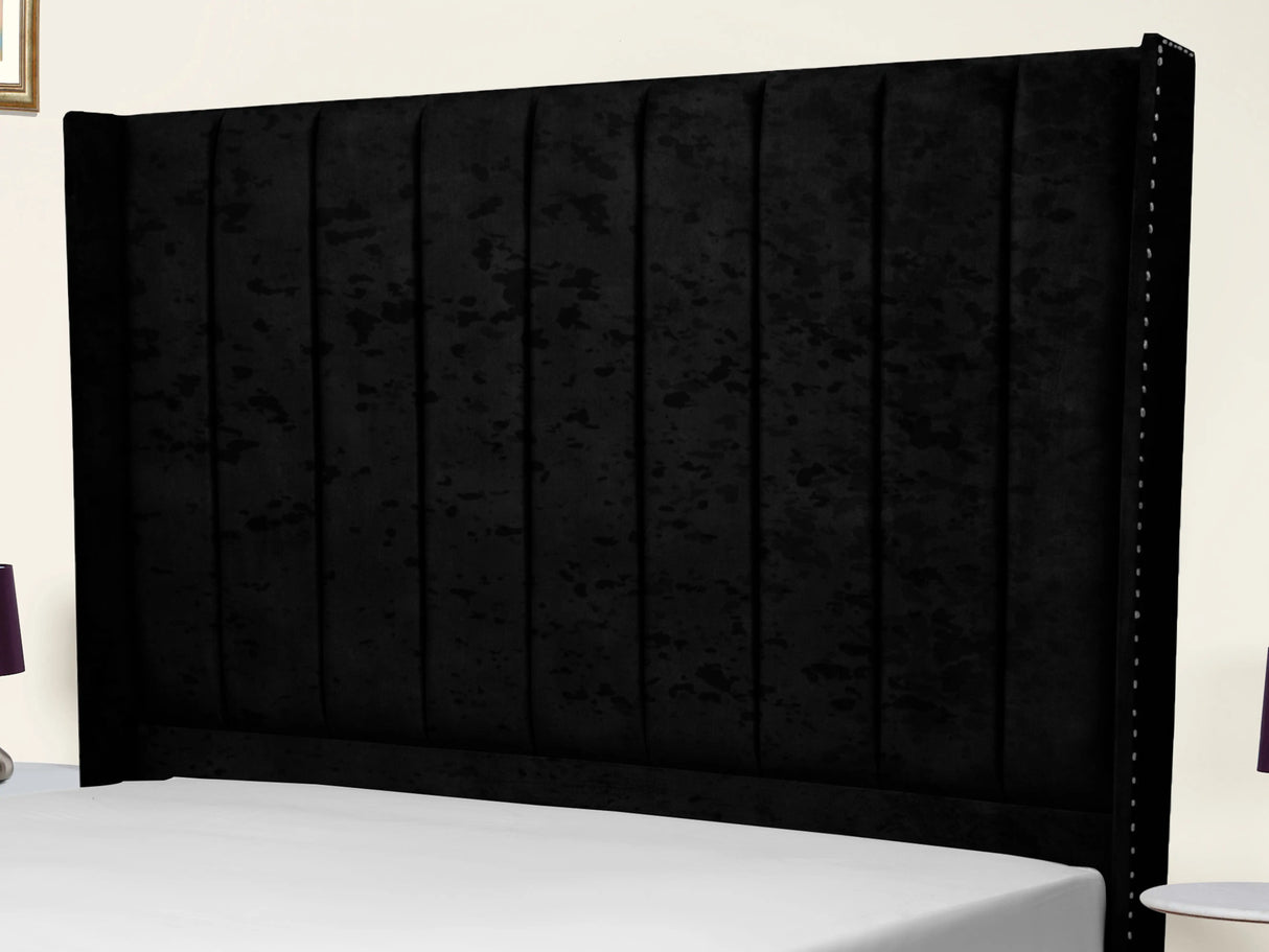 Sara Wingback Upholstered Bed