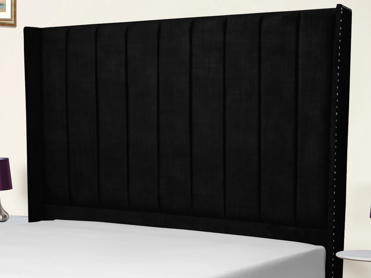 Sara Wingback Upholstered Bed