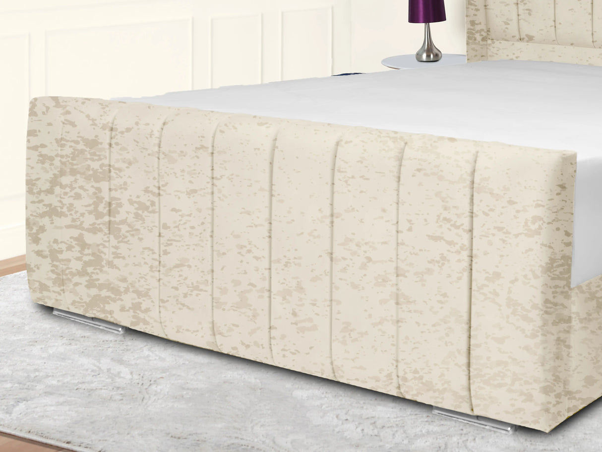 Sara Wingback Upholstered Bed