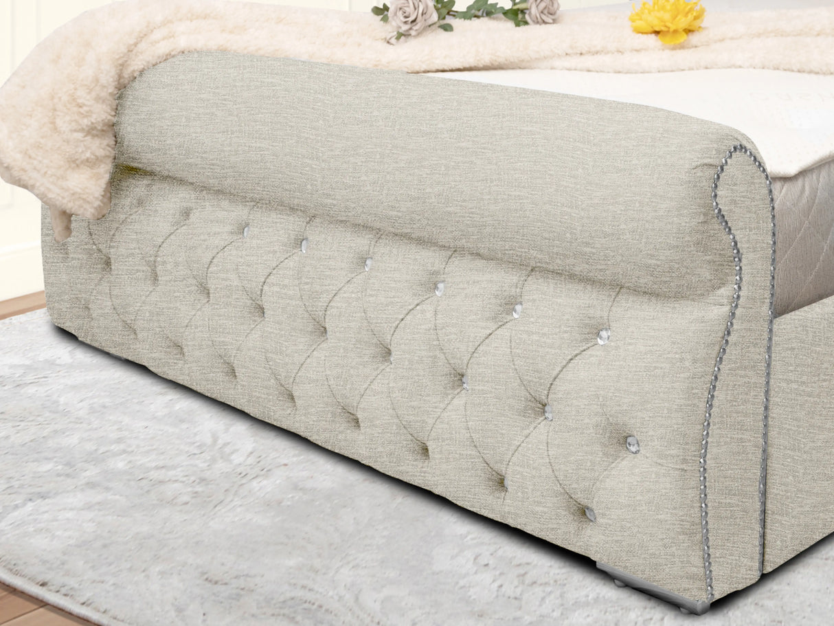Swanzy Sleigh Upholstered Bed