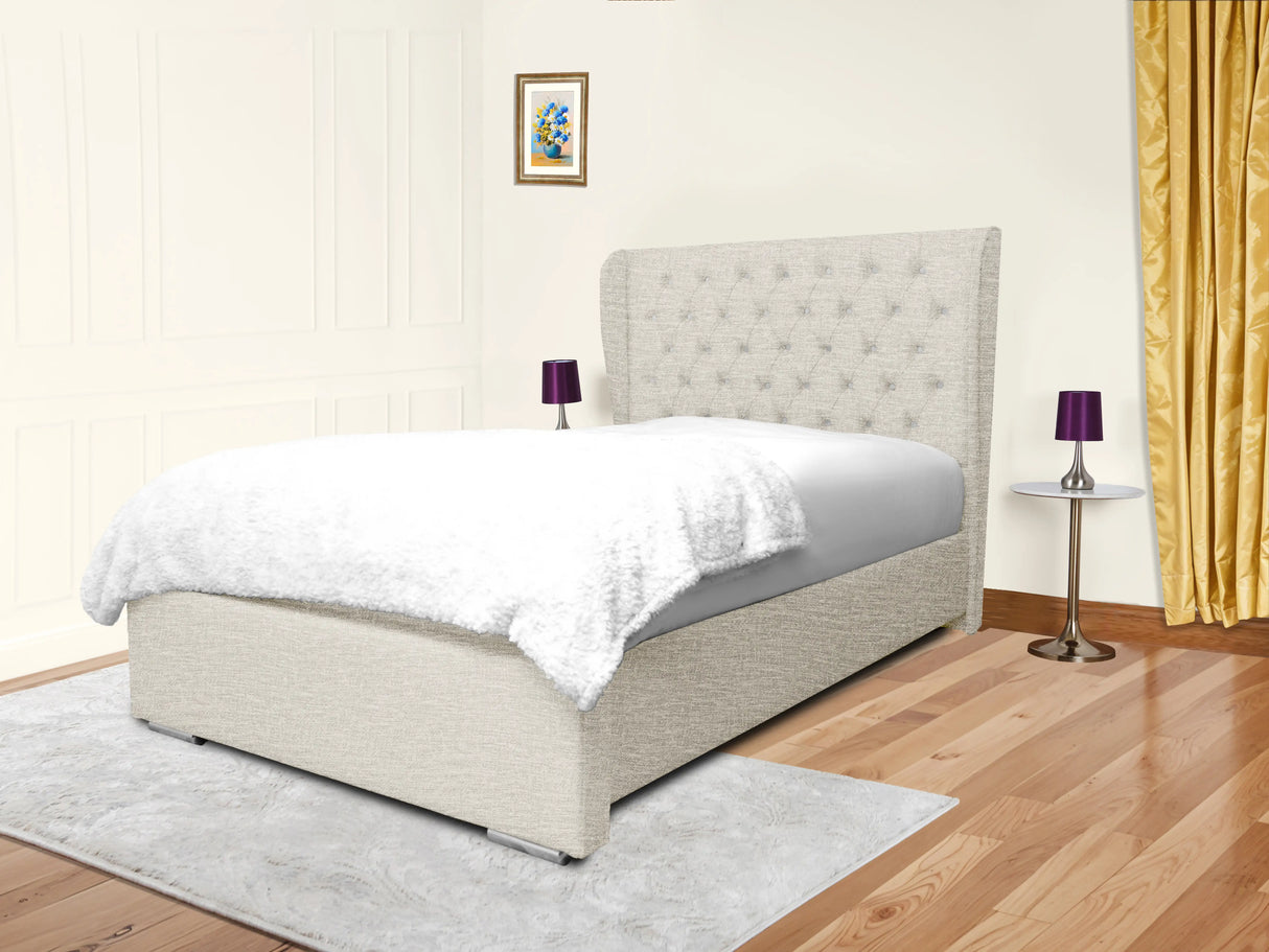 Cierra Wingback Upholstered Bed