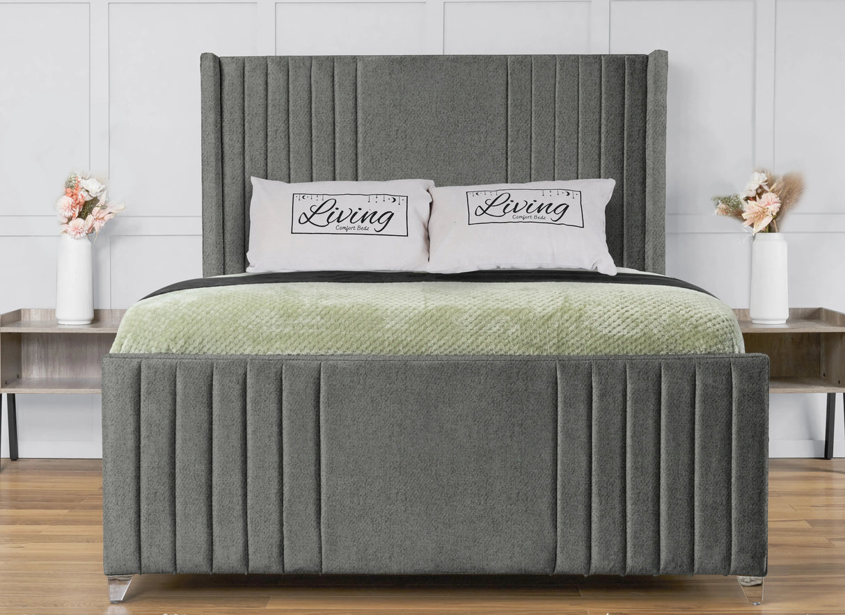 Elise Wingback Upholstered Bed