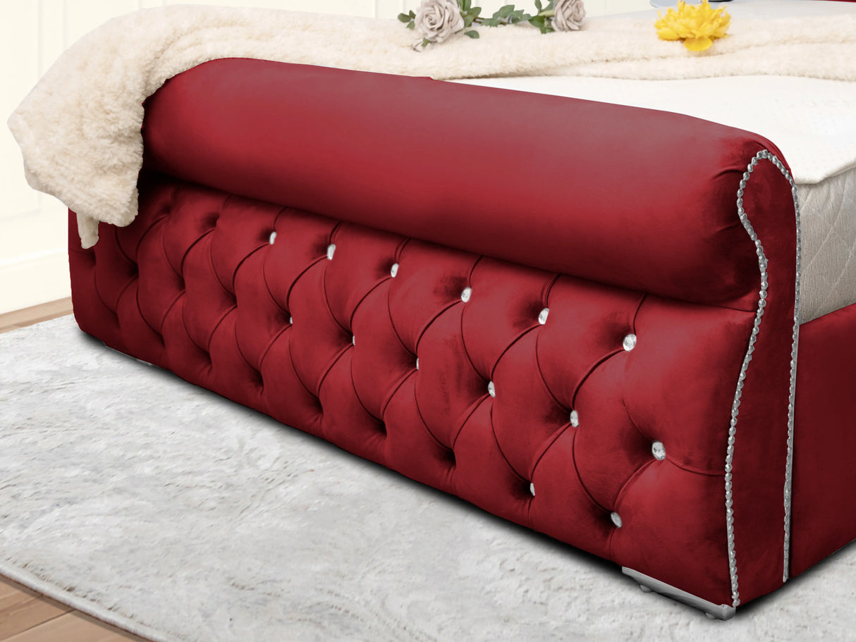 Swanzy Sleigh Upholstered Bed