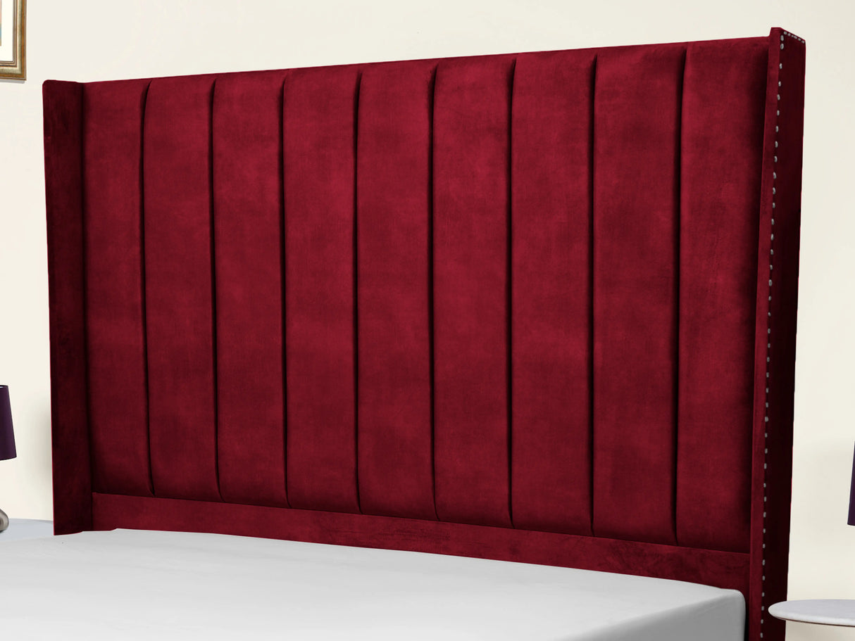 Sara Wingback Upholstered Bed