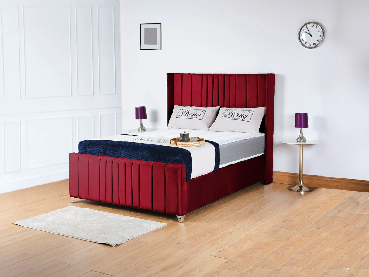 Balmoral Wingback Upholstered Bed