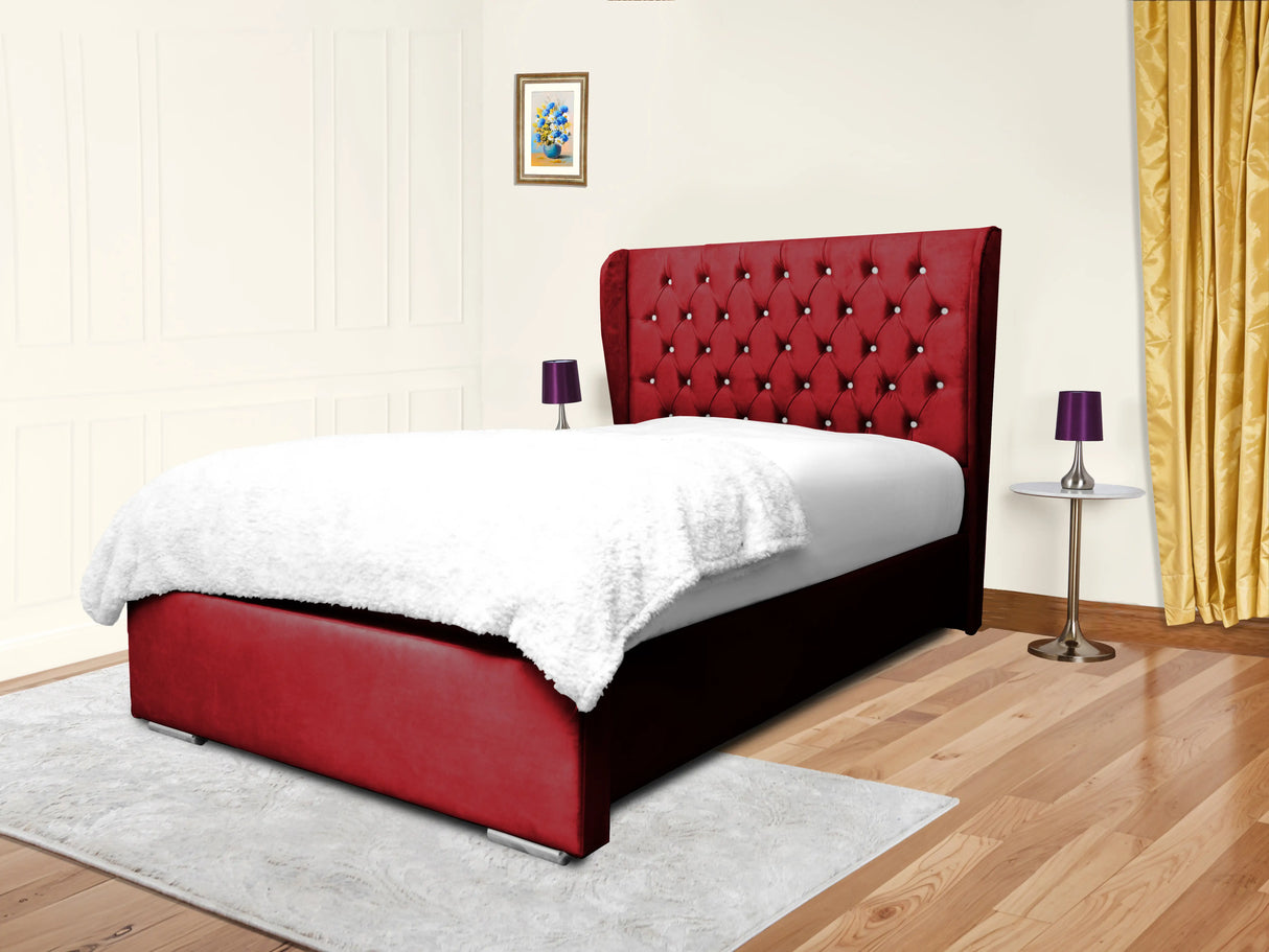 Cierra Wingback Upholstered Bed