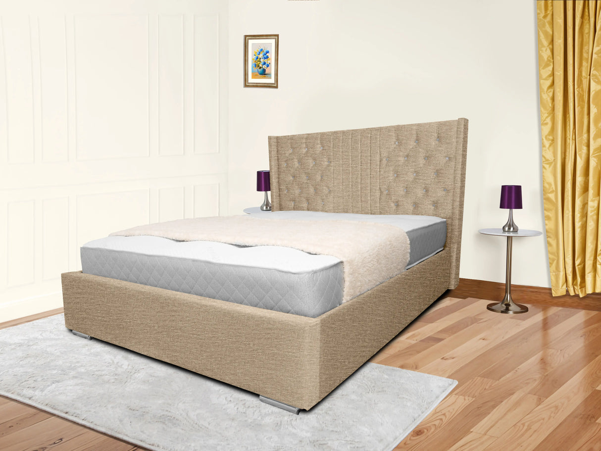 Middleton Wingback Upholstered Bed