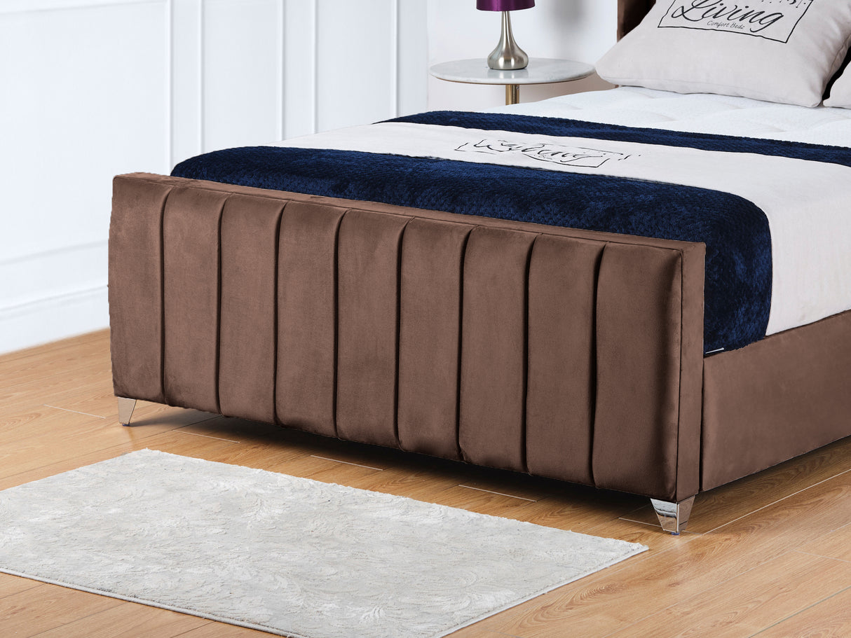 Empire Wingback Upholstered Bed