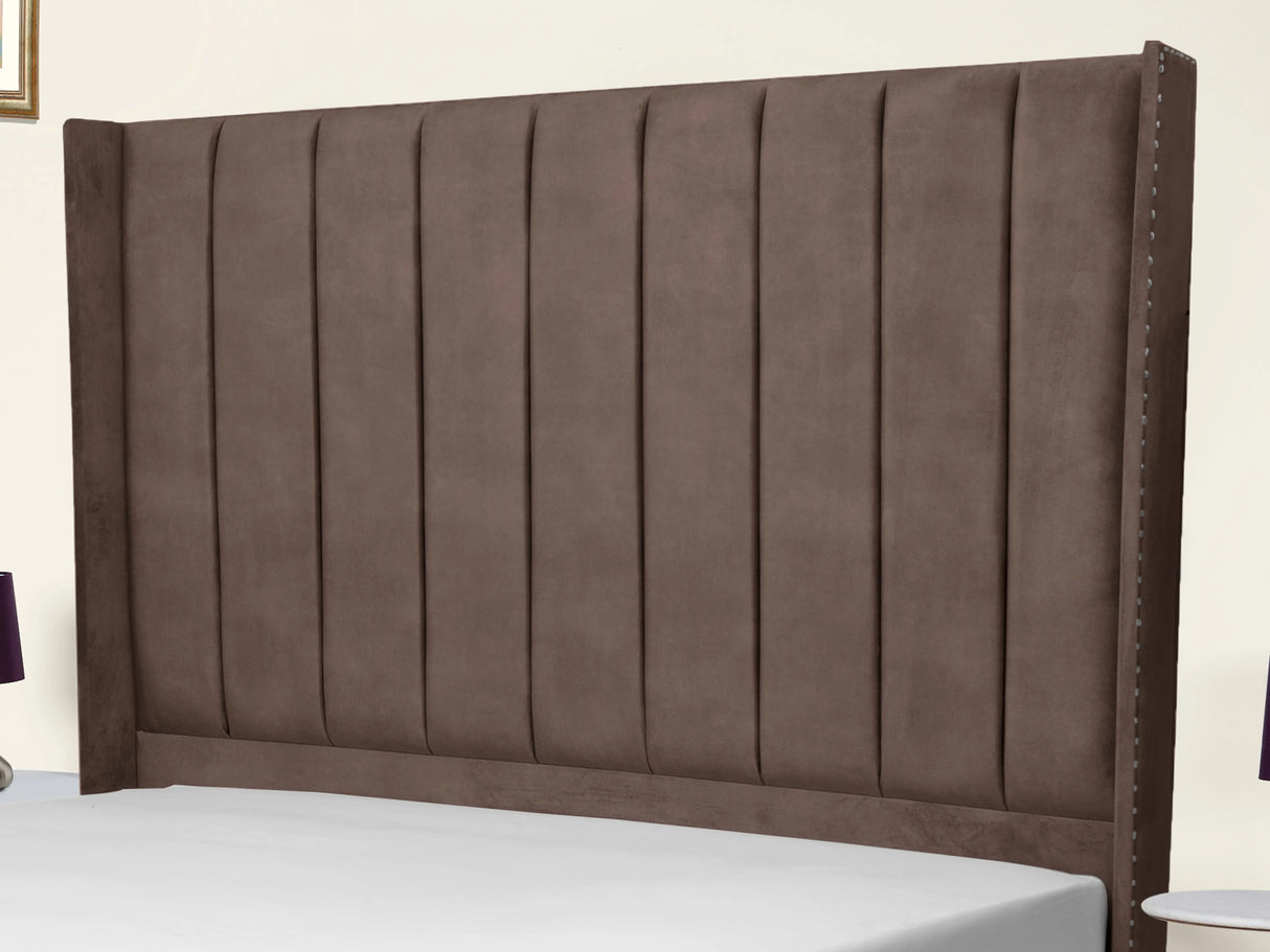 Sara Wingback Upholstered Bed