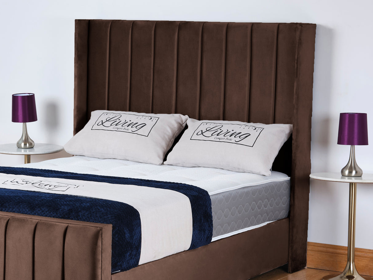 Empire Wingback Upholstered Bed