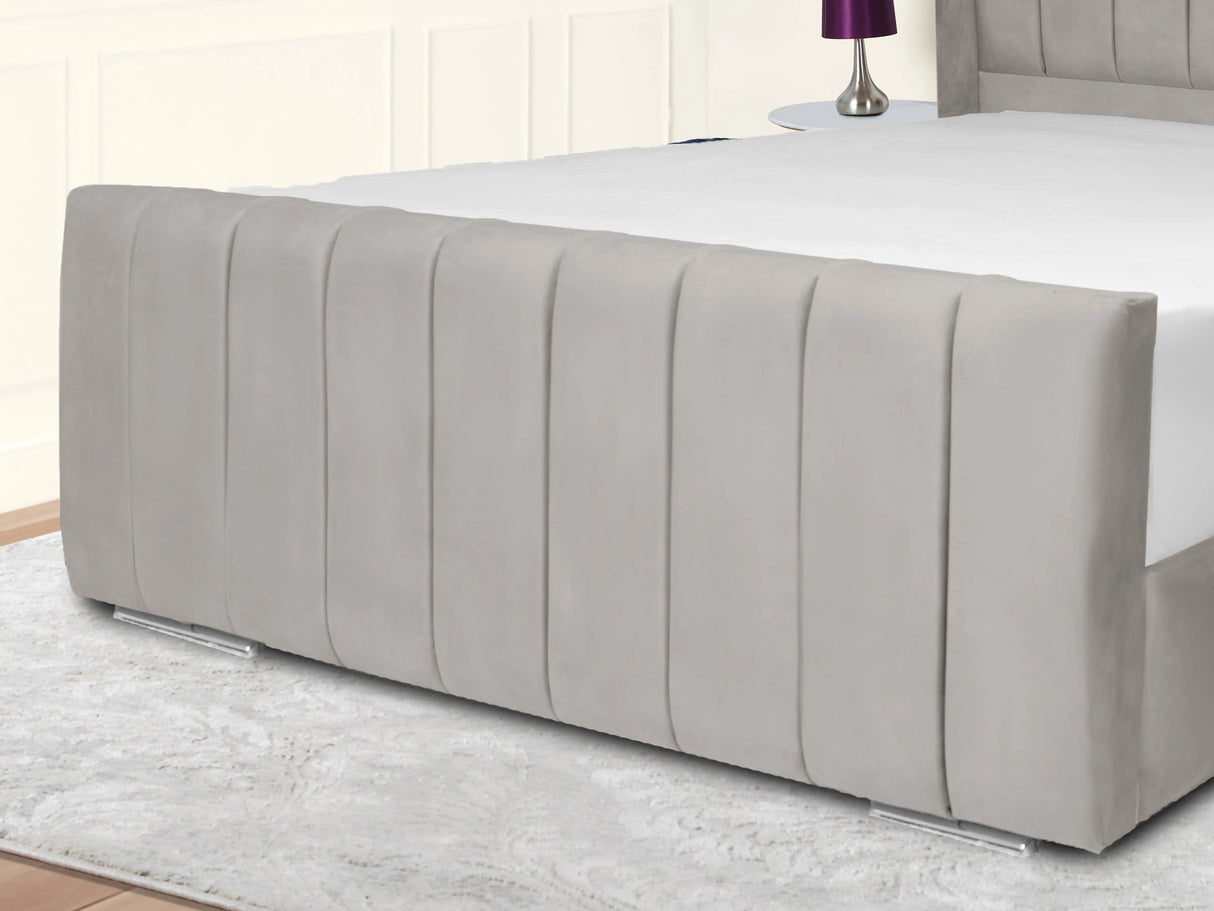 Sara Wingback Upholstered Bed