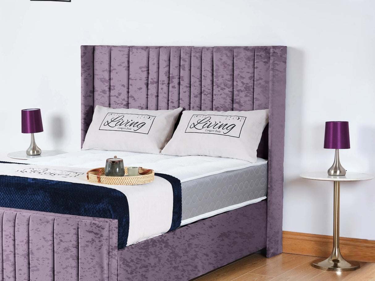 Balmoral Wingback Upholstered Bed