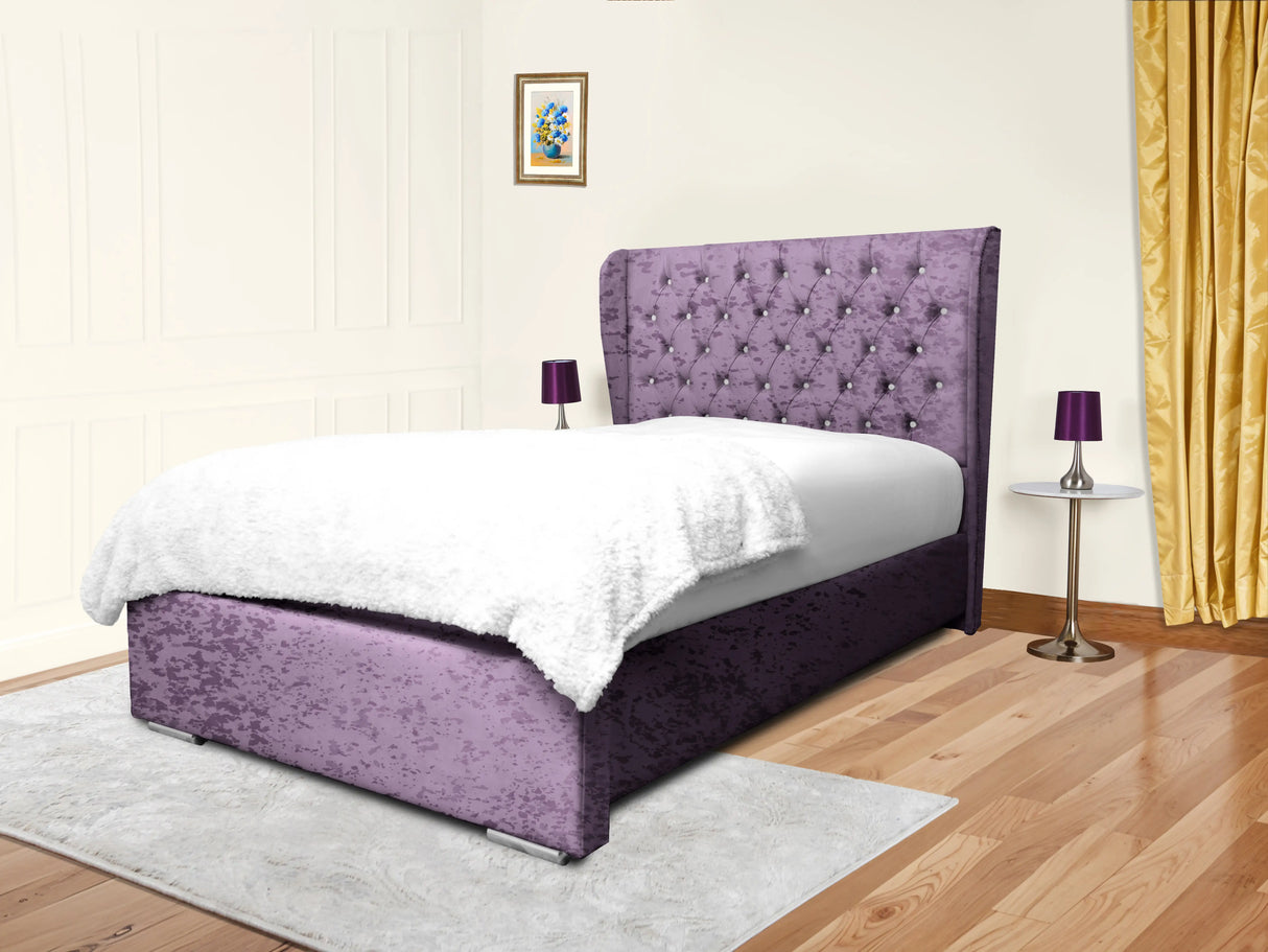 Cierra Wingback Upholstered Bed
