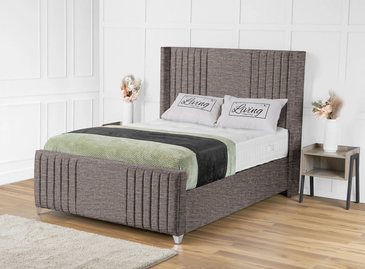 Elise Wingback Upholstered Bed