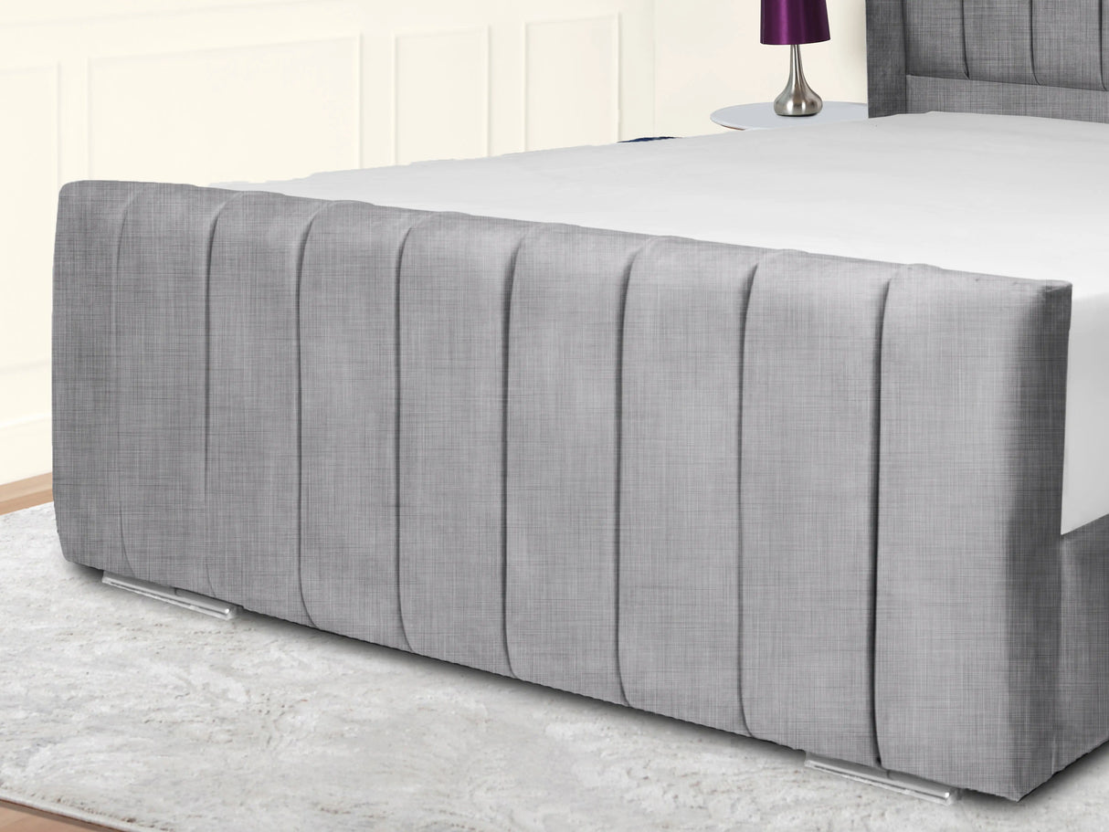 Sara Wingback Upholstered Bed