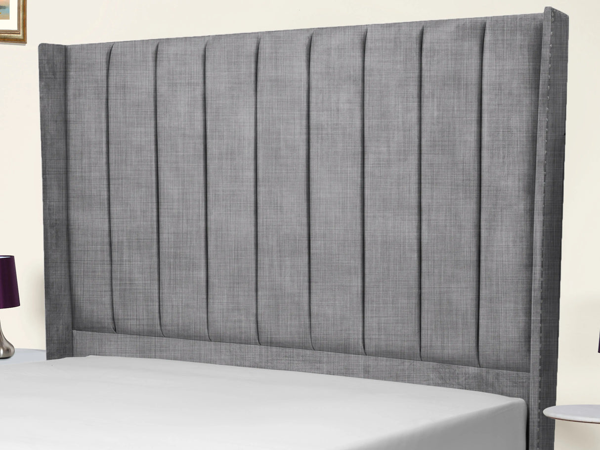 Sara Wingback Upholstered Bed