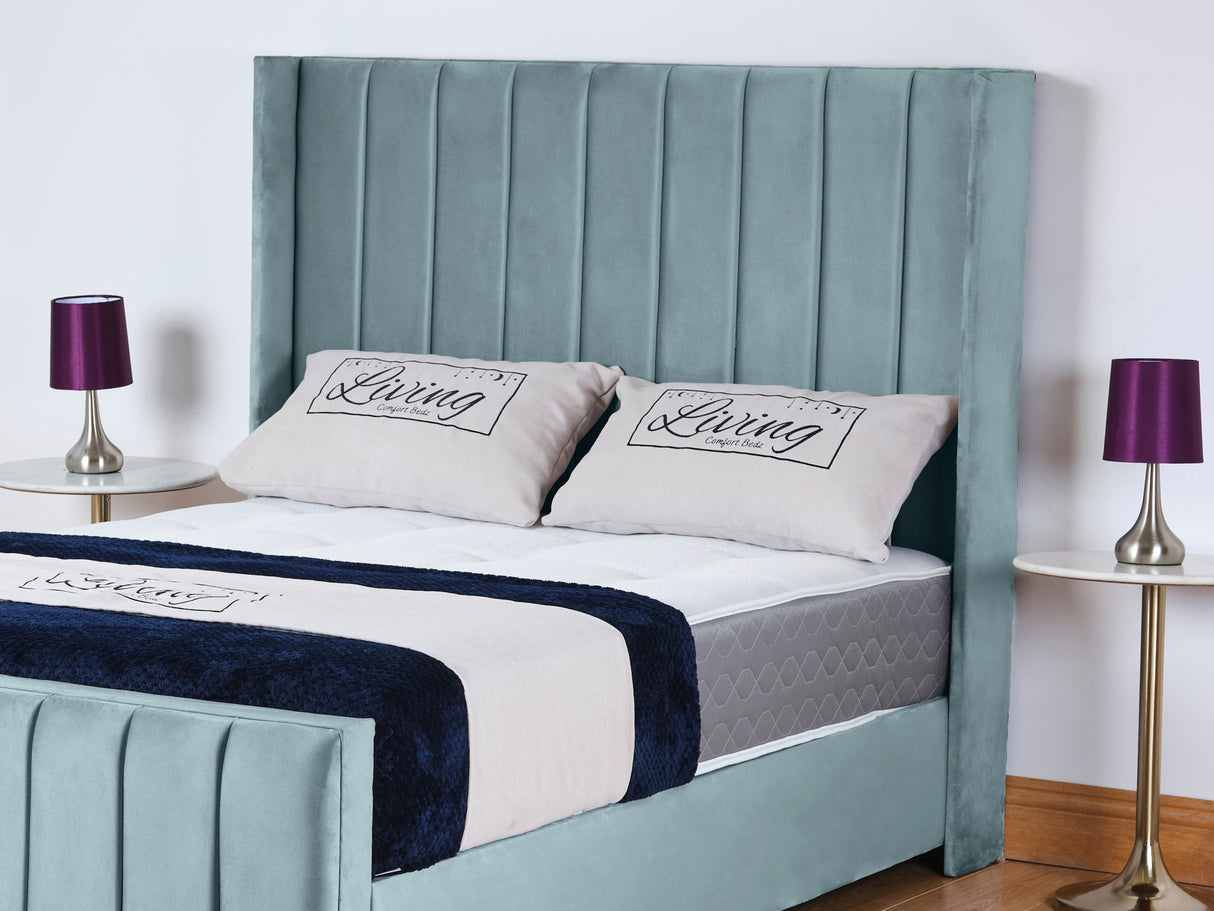 Empire Wingback Upholstered Bed