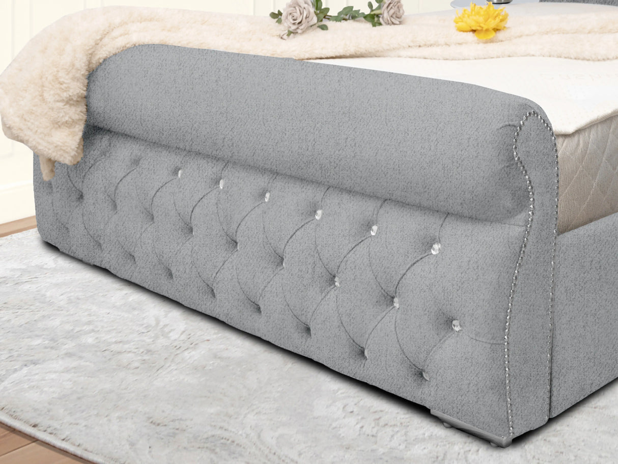 Swanzy Sleigh Upholstered Bed