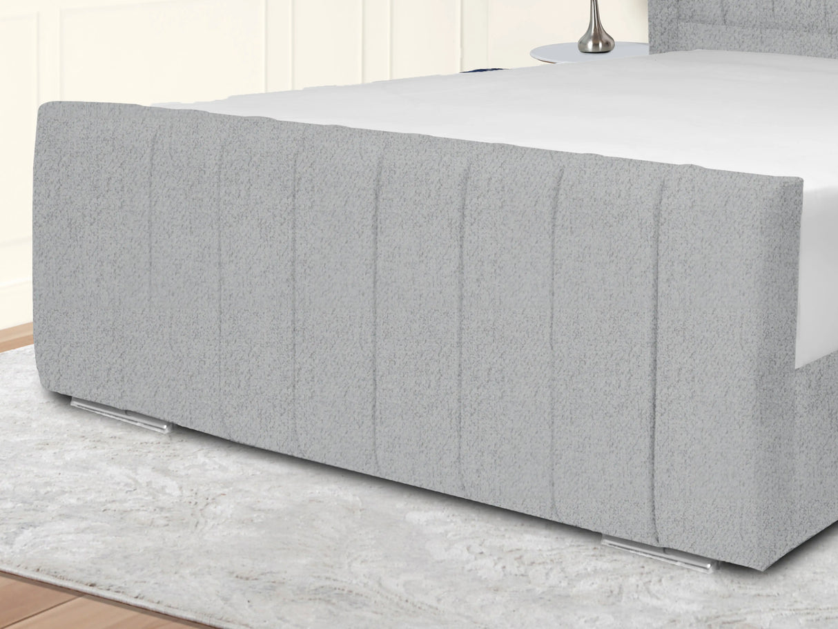 Sara Wingback Upholstered Bed