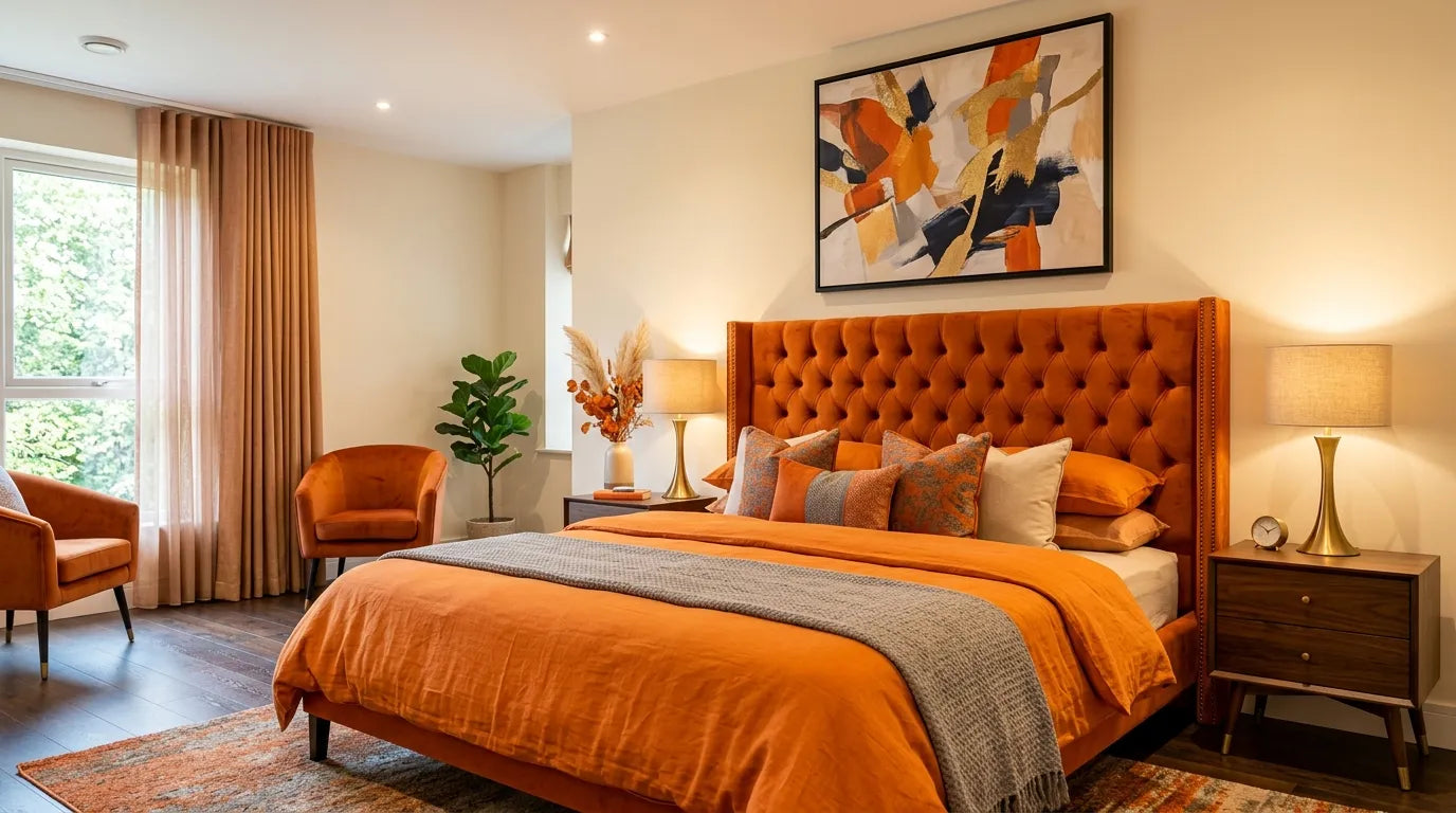 Orange Bedroom Ideas 