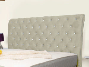 Swan Sleigh Chesterfield Upholstered Bed