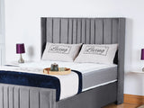 Valencia Lined Wings Upholstered Bed