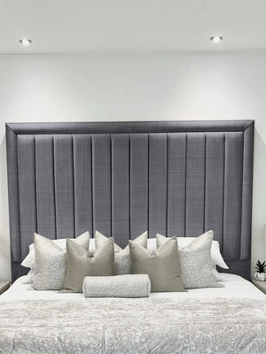 Hampton panel upholstered bed
