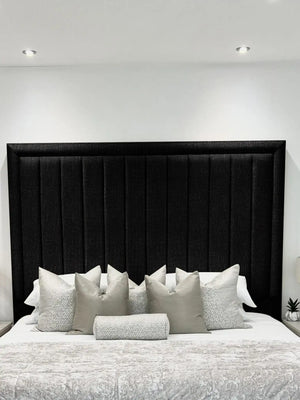 Hampton panel upholstered bed
