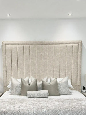 Hampton panel upholstered bed