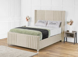 Elise lined winged Upholstered Bed