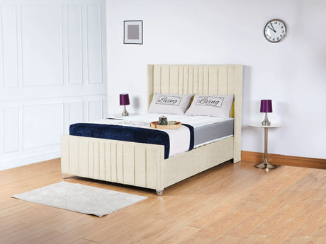 Valencia Lined Wings Upholstered Bed