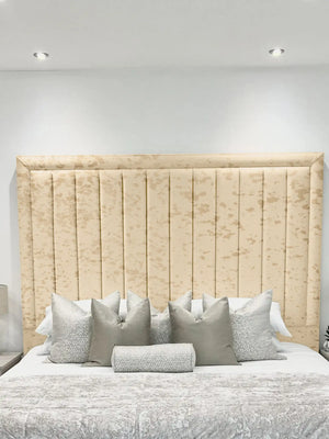Hampton panel upholstered bed