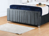 Valencia Lined Wings Upholstered Bed