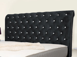 Swan Sleigh Chesterfield Upholstered Bed