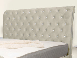 Swan Sleigh Chesterfield Upholstered Bed