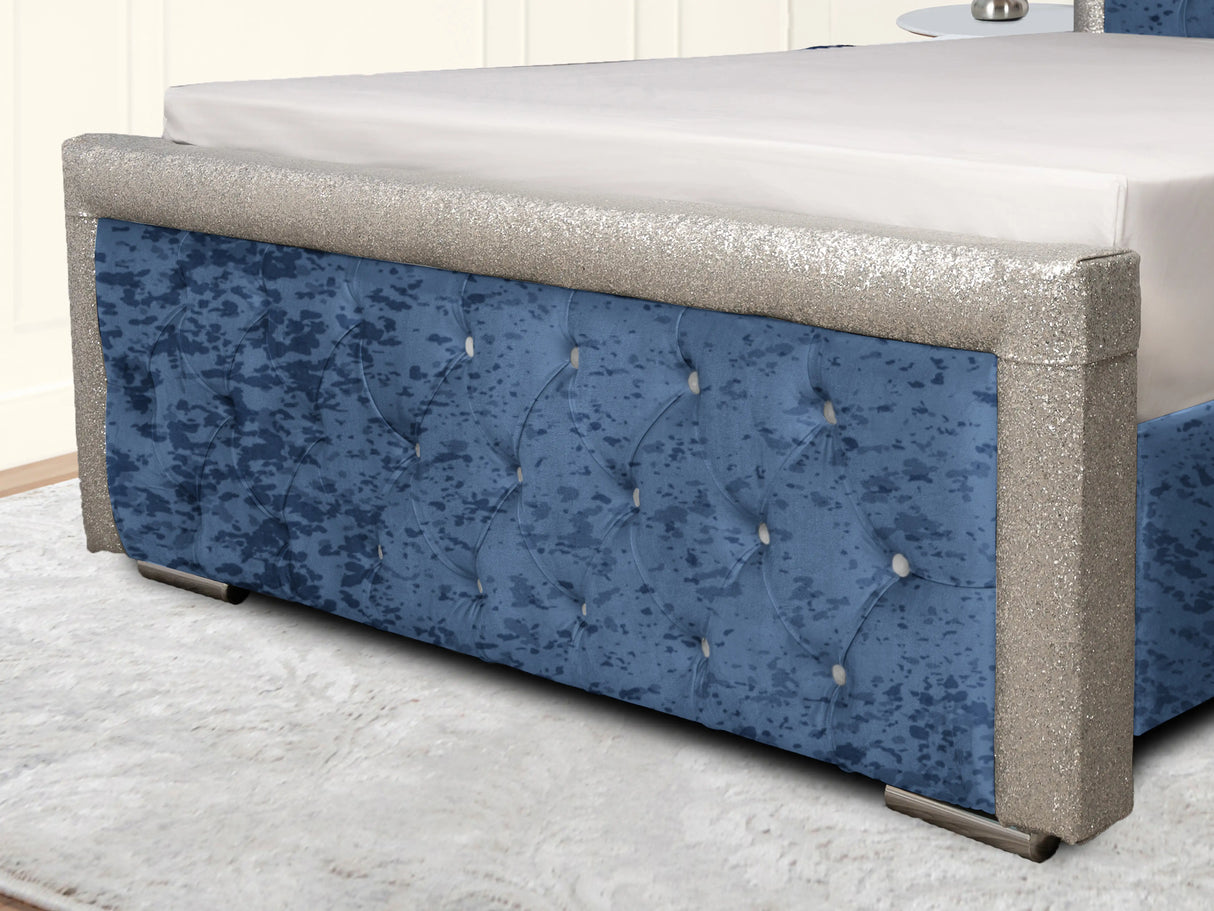 Glitz Lunar Upholstered Bed
