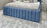 Hampton panel upholstered bed