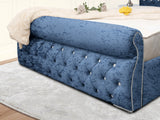 Swan Sleigh Chesterfield Upholstered Bed