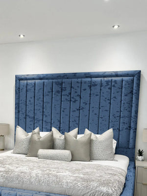 Hampton panel upholstered bed
