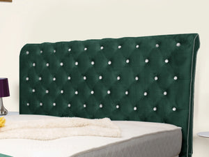 Swan Sleigh Chesterfield Upholstered Bed